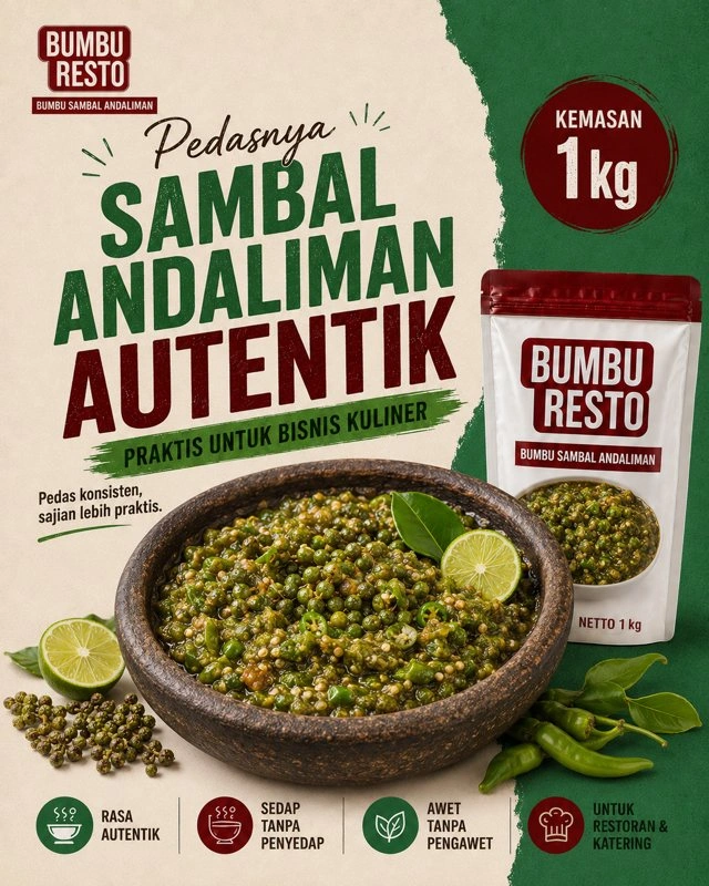 Sambal Andaliman Autentik 1kg